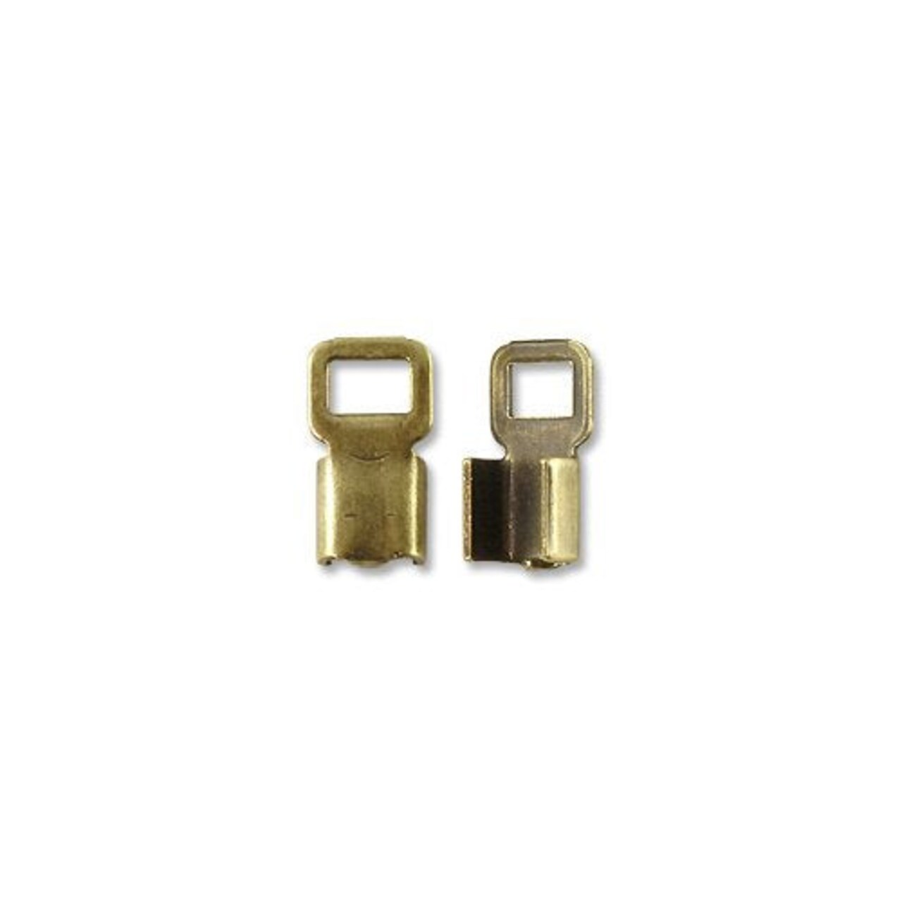 JewelrySupply Connector - Fold Over 6x11mm Antique Brass Plated (10-Pcs)